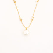 Sugar Pearl Bamboo Necklace High-end Simple Stud Earrings